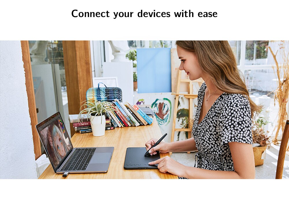 XPPen Deco Mini7W Wireless Drawing Tablet 7*4 Inch Graphics Tablet With 60 Tilt 8192 Levels for Windows Mac Android Art Design