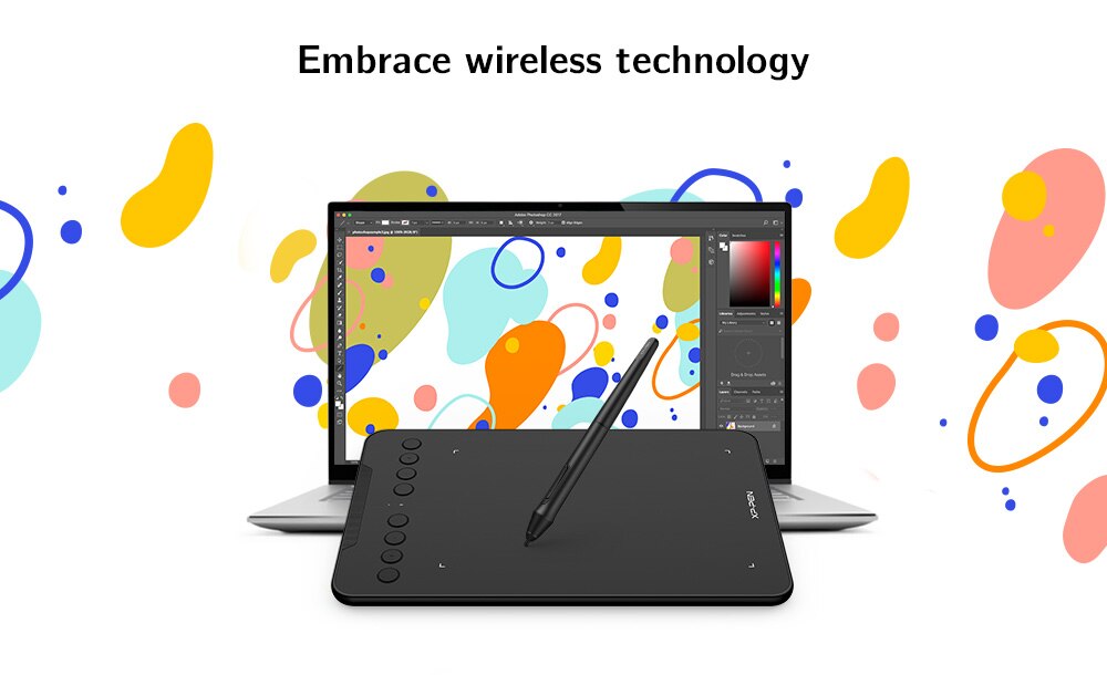XPPen Deco Mini7W Wireless Drawing Tablet 7*4 Inch Graphics Tablet With 60 Tilt 8192 Levels for Windows Mac Android Art Design