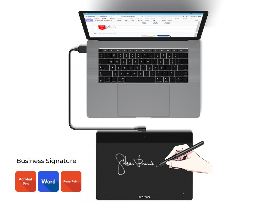 XPPen Deco Fun Graphics Tablet Digital Drawing Tablet 8192 levels Tilt Online Education Support Android Mac Linux Windows Chrome