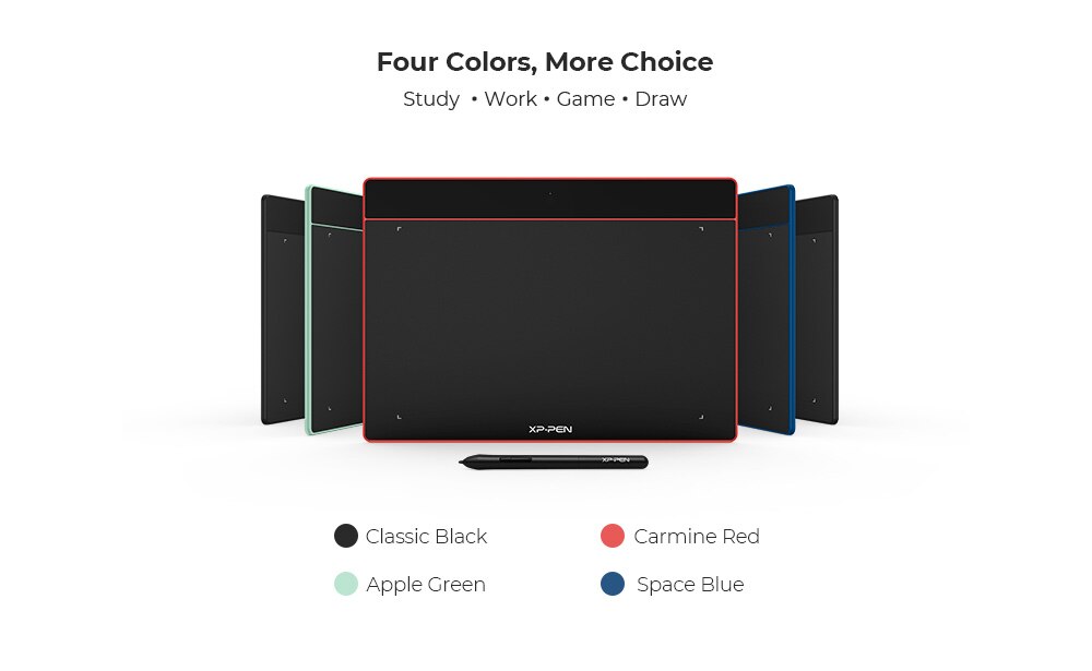 XPPen Deco Fun Graphics Tablet Digital Drawing Tablet 8192 levels Tilt Online Education Support Android Mac Linux Windows Chrome