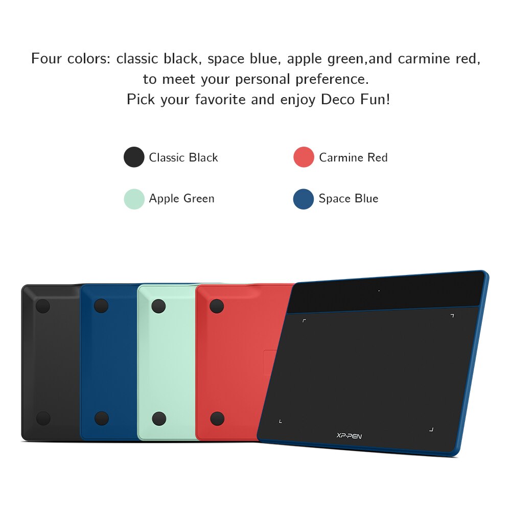 XPPen Deco Fun S Graphic Tablet 6*4 Inch for Drawing OSU Online Education Compatible with Android Mac Linux Windows Chrome OS