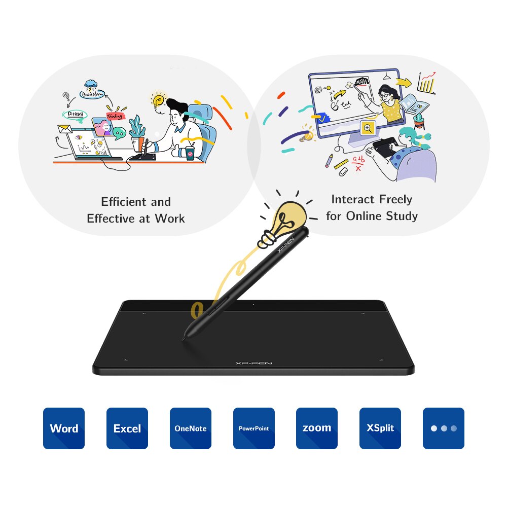 XPPen Deco Fun S Graphic Tablet 6*4 Inch for Drawing OSU Online Education Compatible with Android Mac Linux Windows Chrome OS