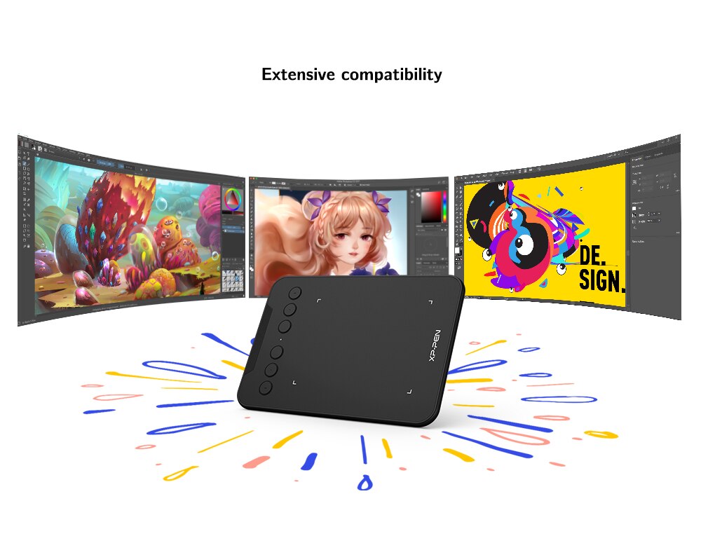 XPPen Deco Mini 4 Digital Drawing Tablet with 6 Shortcut Keys 8192 Levels Graphic Tablet Support Android Mac Windows Signature