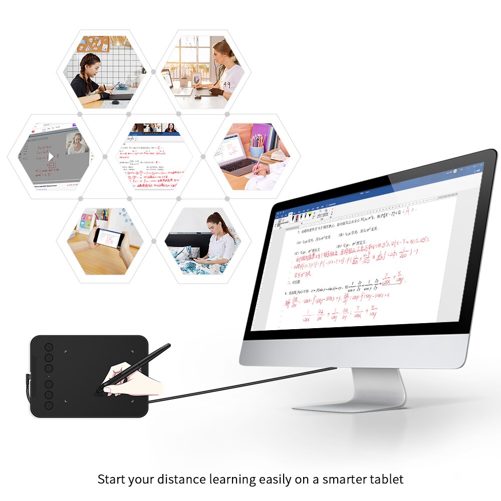 XPPen Deco Mini 4 Digital Drawing Tablet with 6 Shortcut Keys 8192 Levels Graphic Tablet Support Android Mac Windows Signature