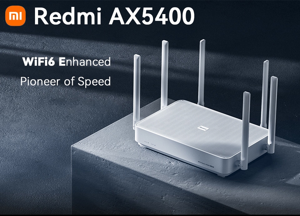 Original Xiaomi Redmi AX5400 Router Mesh Repeater WiFi6 Improve 160MHz 4K QAM 512MB 6 Signal Amplifier Work With Mihome App