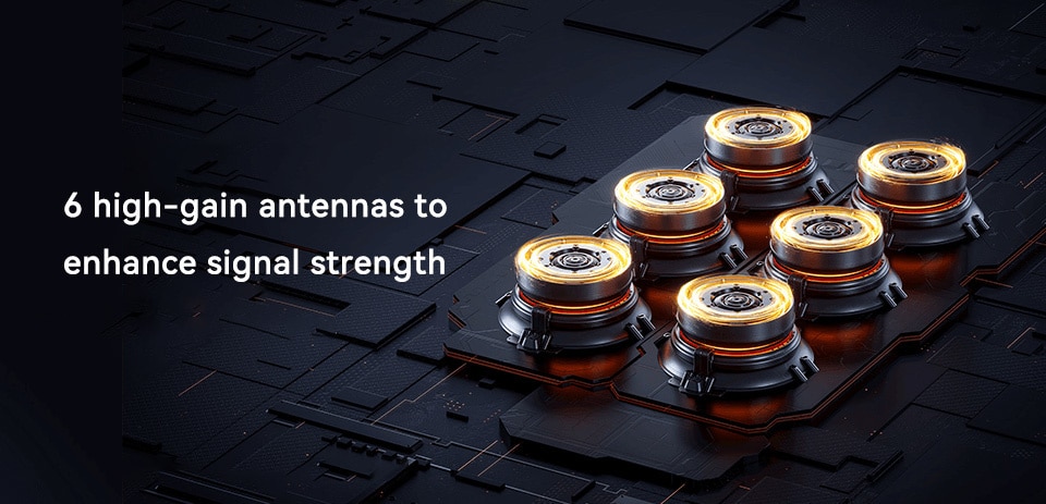 Original Xiaomi Redmi AX5400 Router Mesh Repeater WiFi6 Improve 160MHz 4K QAM 512MB 6 Signal Amplifier Work With Mihome App