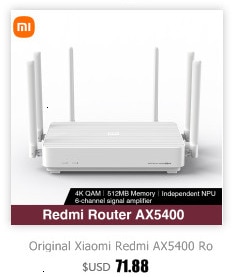 Original Xiaomi Redmi AX5400 Router Mesh Repeater WiFi6 Improve 160MHz 4K QAM 512MB 6 Signal Amplifier Work With Mihome App