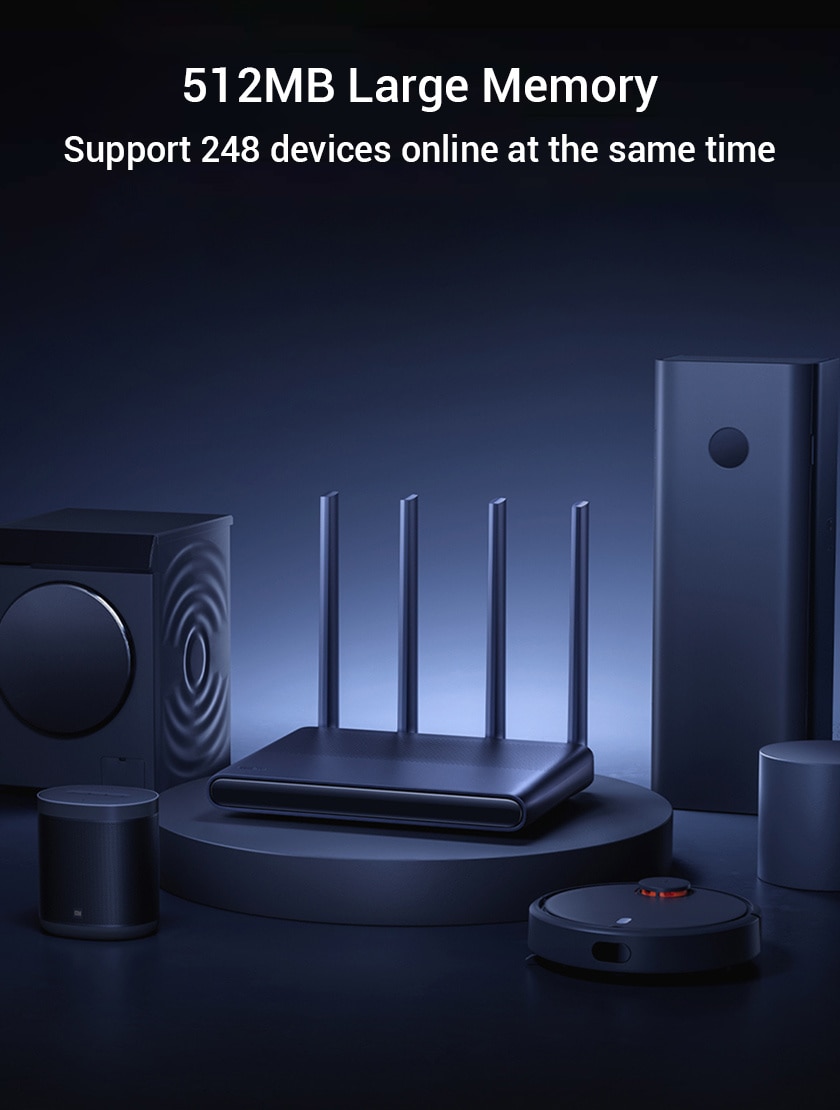 Redmi Router AX6000 WiFi 6 6000Mbps Dual-Band Support OFDMA Mesh Network With 8 Data Streams 160MHz External Signal Amplifier