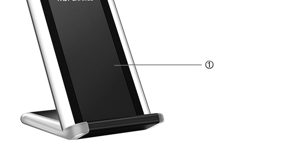 TANGGOOD Wireless Charger 10W Qi Fast Wireless Charger Pad Stand with Breathing Light for Samsung S8 Plus S7 S6 iPhone X 8 Plus