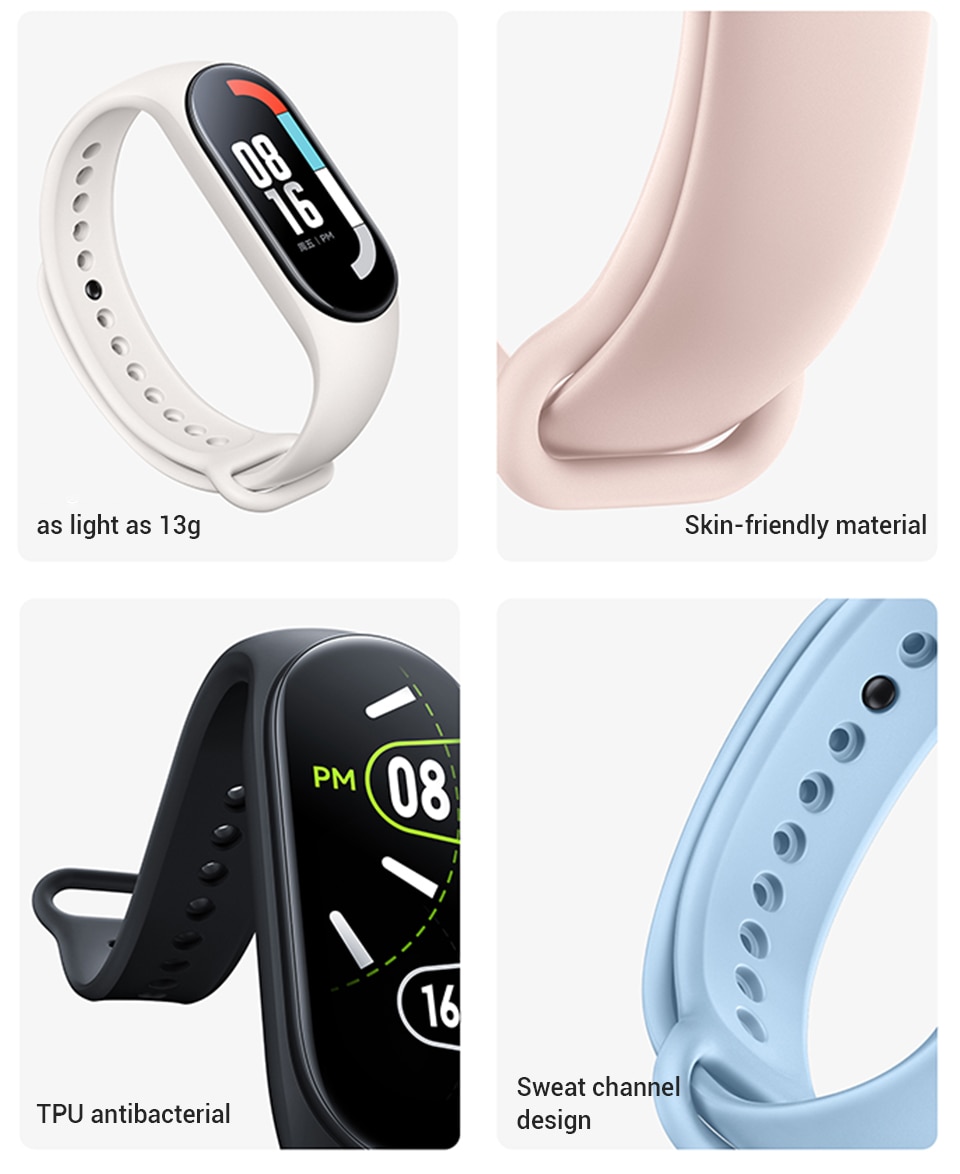 Original Xiaomi Replace Strap for Mi Band 7 Strap TPU Skin Friendly Replacement Band Bracelet