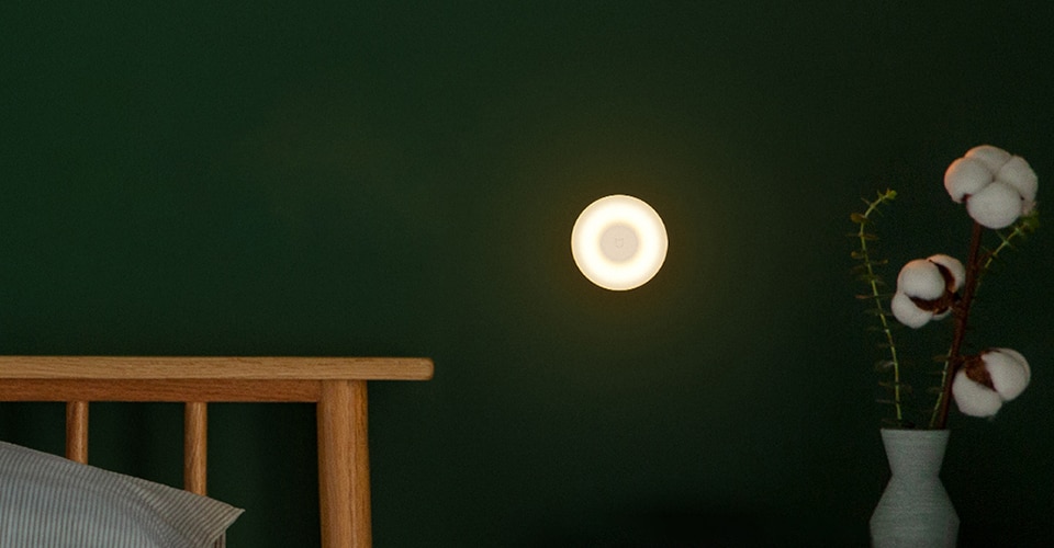 Xiaomi Mijia Night Light 2 Bluetooth Version Adjustable Brightness Infrared Smart Human Body&Light Sensor Work with Mi Home App