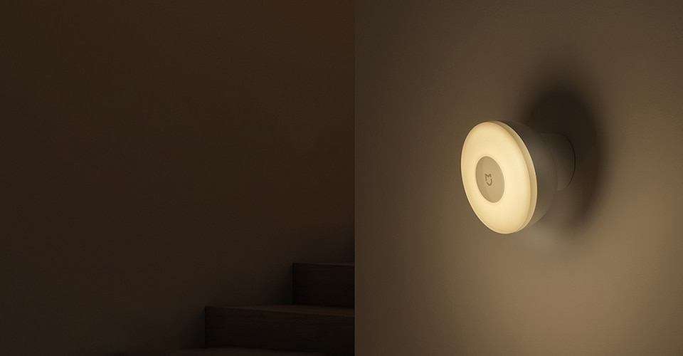 Xiaomi Mijia Night Light 2 Bluetooth Version Adjustable Brightness Infrared Smart Human Body&Light Sensor Work with Mi Home App