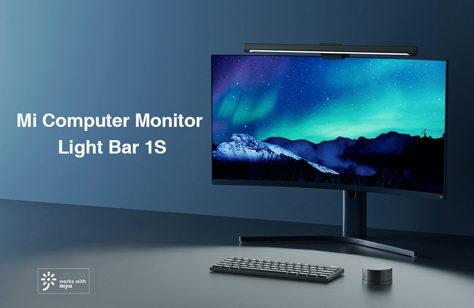 Xiaomi Mijia Computer Monitor Light Bar 1S Work With Mi Home Reading Writing Learning Ra95 Desk Lamp Display Hanging Light