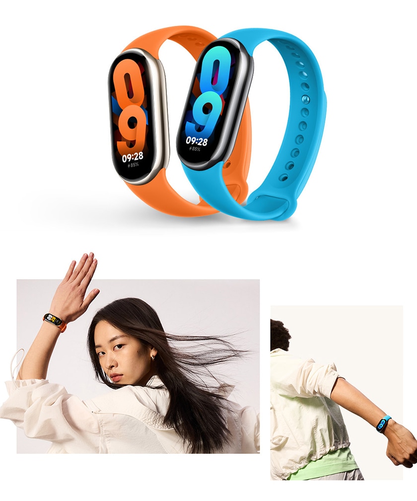 Original Xiaomi Replace Strap for Mi Band 8 TPU Leather Pendant Running Clip Woven Replacement Band Straps