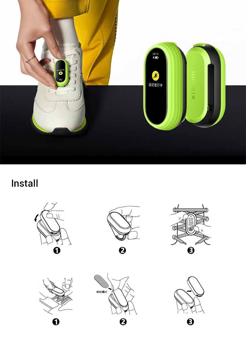 Original Xiaomi Replace Strap for Mi Band 8 TPU Leather Pendant Running Clip Woven Replacement Band Straps