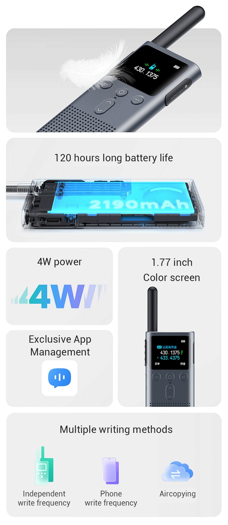 Xiaomi Walkie Talkie 2S 1.77