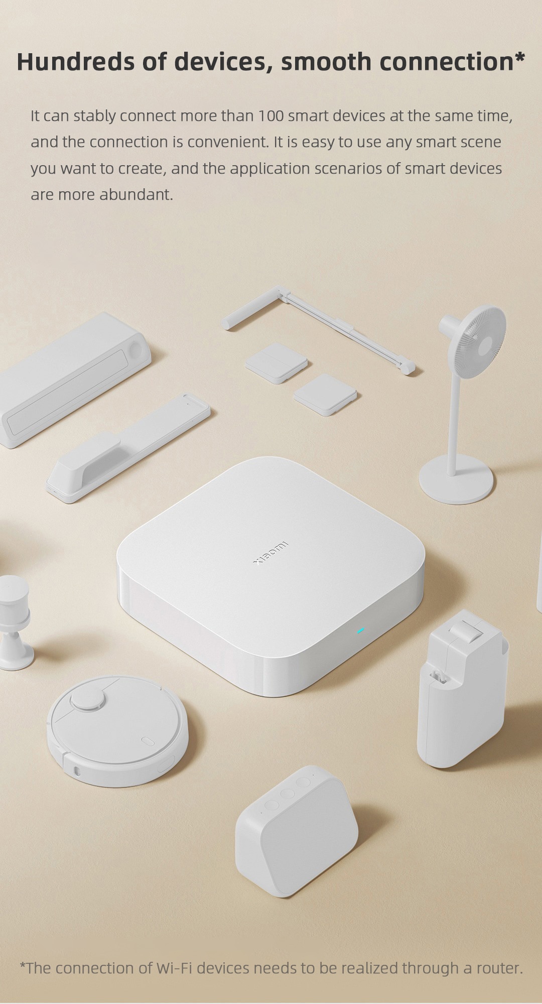2022 Xiaomi Smart Multimode Gateway 2 Dual-WiFi 5G 2.4G Support Bluetooth Mesh Zigbee Gateway 128MB Remote Control Mi Home App
