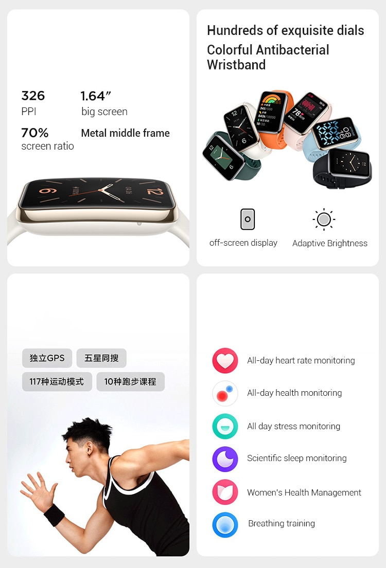 Xiaomi Mi Band 7 Pro 1.64 inch AMOLED Curved Screen Smart Bracelet Wristband Smart Band 7 Pro
