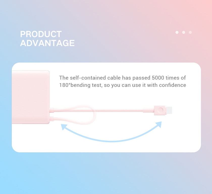 ZMI Built In Cable Power Bank 10000mAh 22.5W P17 Type-C Fast Charging Mi Powerbank Portable Powerbank For iPhone