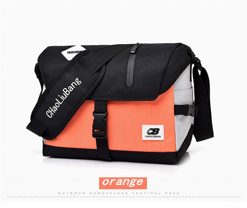 Men Crossbody Messenger Bags Oxford Water Repellent Sling Shoulder Travel Bag School Fashion Durable Sports Mountain Cycling Bag