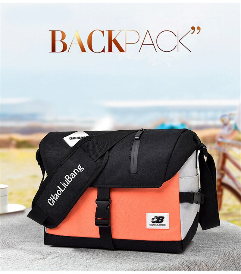 Men Crossbody Messenger Bags Oxford Water Repellent Sling Shoulder Travel Bag School Fashion Durable Sports Mountain Cycling Bag