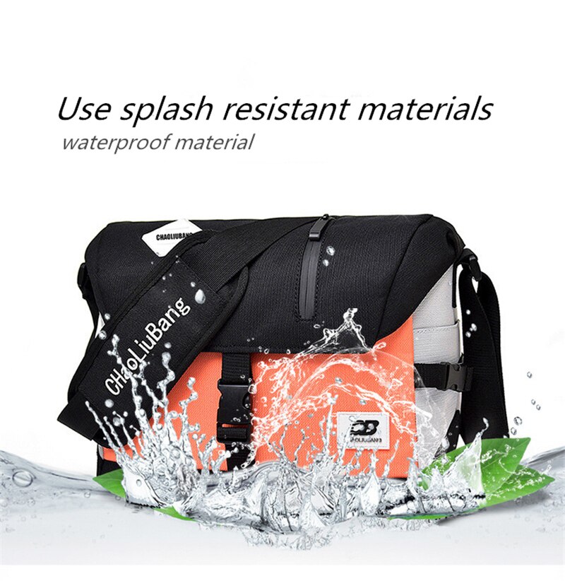 Men Crossbody Messenger Bags Oxford Water Repellent Sling Shoulder Travel Bag School Fashion Durable Sports Mountain Cycling Bag
