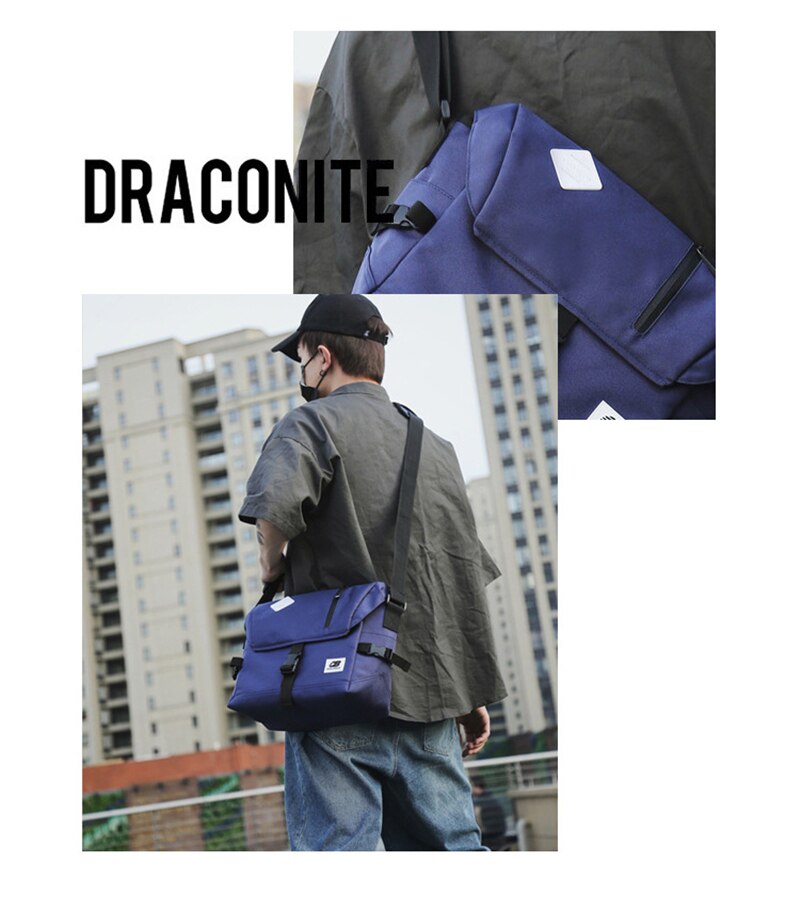Men Crossbody Messenger Bags Oxford Water Repellent Sling Shoulder Travel Bag School Fashion Durable Sports Mountain Cycling Bag