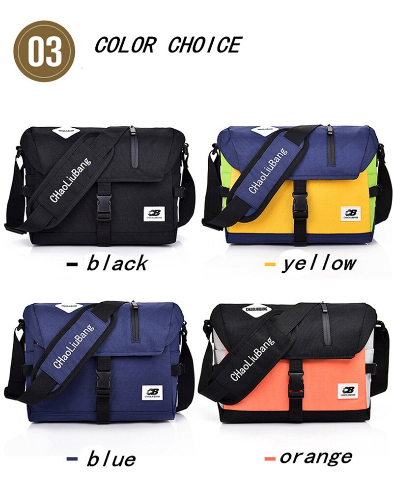 Men Crossbody Messenger Bags Oxford Water Repellent Sling Shoulder Travel Bag School Fashion Durable Sports Mountain Cycling Bag