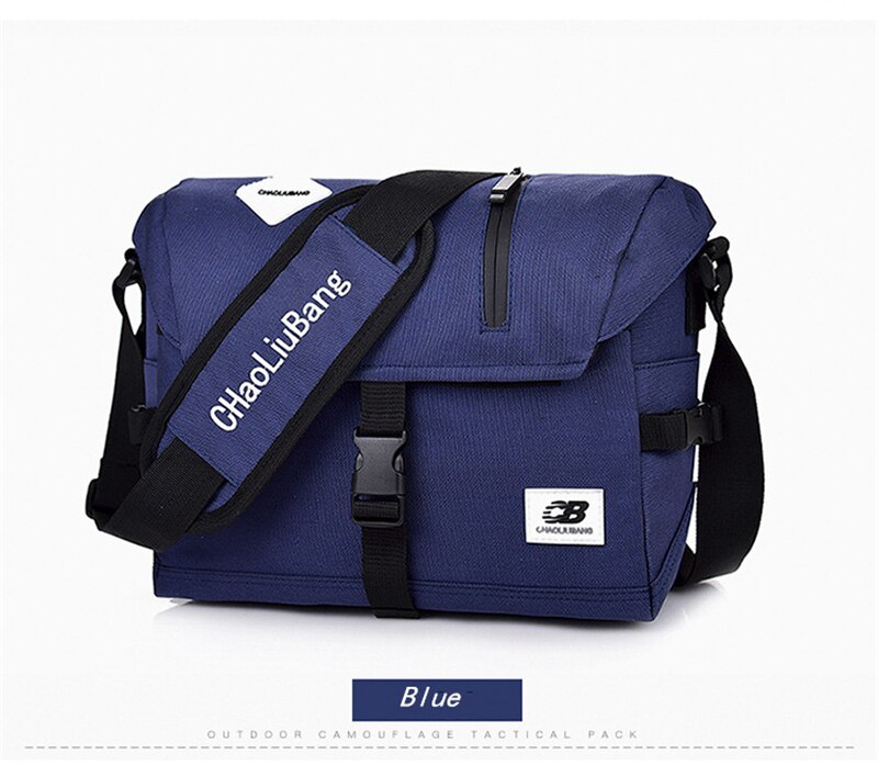 Men Crossbody Messenger Bags Oxford Water Repellent Sling Shoulder Travel Bag School Fashion Durable Sports Mountain Cycling Bag