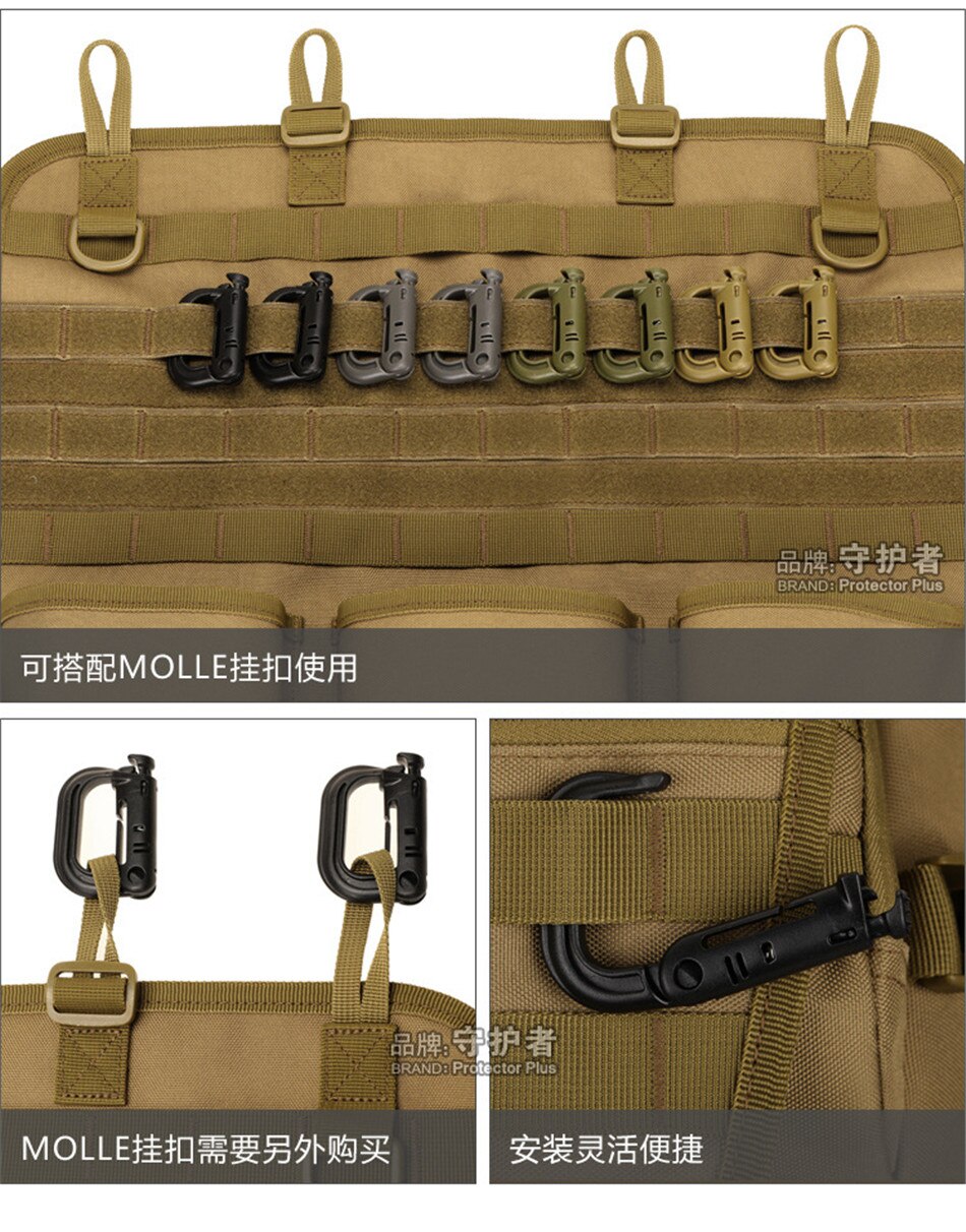 Multipurpose Hanging Bag Car Seat Back Storage Bag Camo Tactical Vehicle Hanging Bags Camping Wall Mounted Tool Accessory Pocket