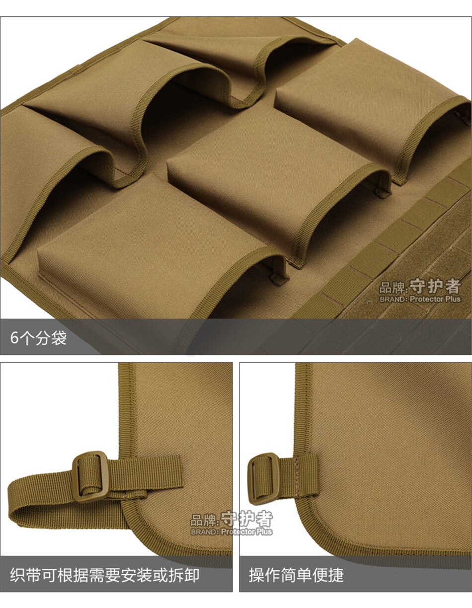 Multipurpose Hanging Bag Car Seat Back Storage Bag Camo Tactical Vehicle Hanging Bags Camping Wall Mounted Tool Accessory Pocket