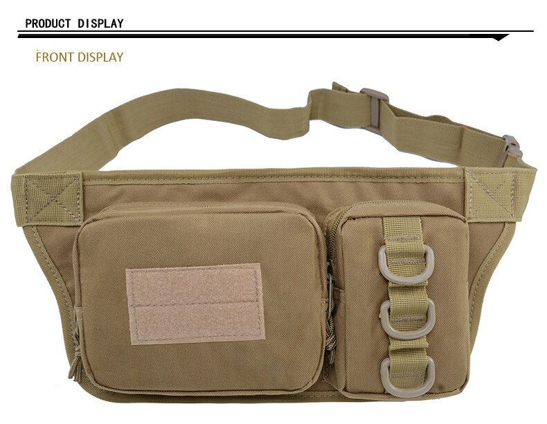 Outdoor Sports Waterproof Tactical Waist Bag Utility Riding Multi-pockets Card Phone Bags Camouflage Cycling Running Hiking Bags