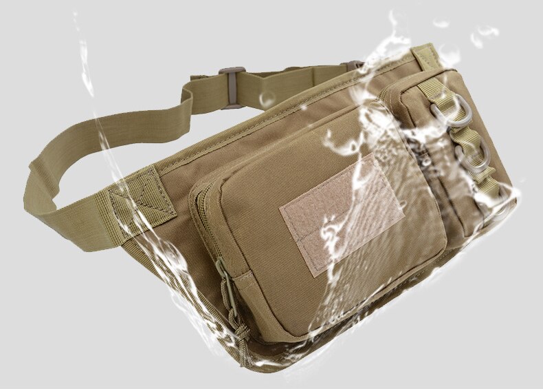 Outdoor Sports Waterproof Tactical Waist Bag Utility Riding Multi-pockets Card Phone Bags Camouflage Cycling Running Hiking Bags