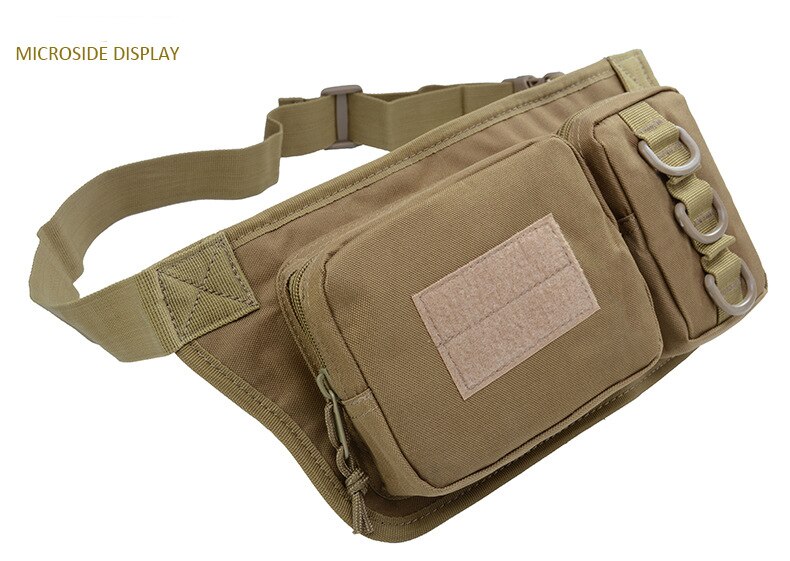 Outdoor Sports Waterproof Tactical Waist Bag Utility Riding Multi-pockets Card Phone Bags Camouflage Cycling Running Hiking Bags