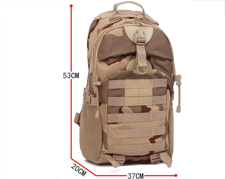 Waterproof 35L Tactical Camouflage Sprots Backpack Men's Travel Outdoor Military Male Mountaineering Hiking Climbing Camping Bag