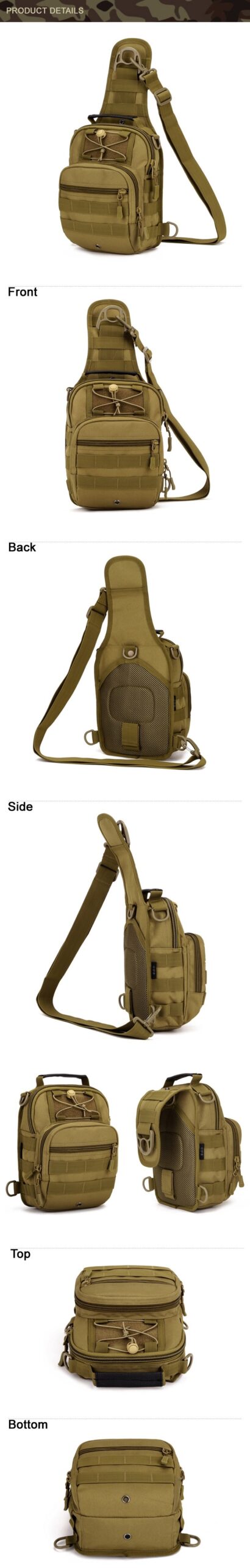 Tactical Military Bag Camping Hiking Outdoor Travel Backpack Nylon Single Shoulder backpack Cycling Assault Crossbody Chest Bags