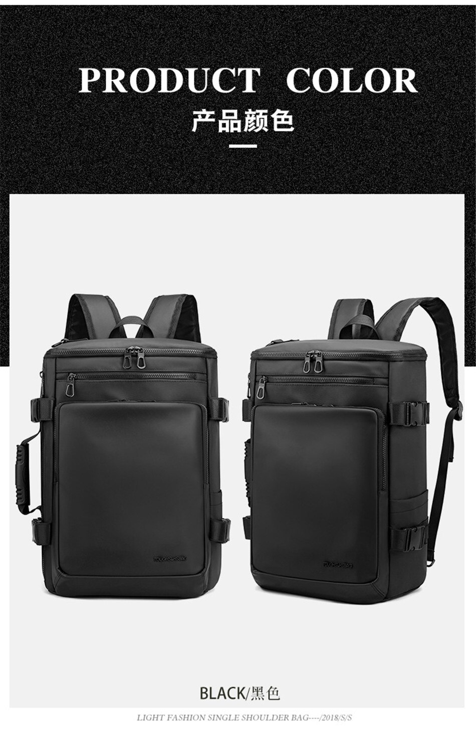 Multifunctional business Travel Backpack Large Capacity Nylon Waterproof Travel Bag Handbag Shoulder Bag Student Schoolbag