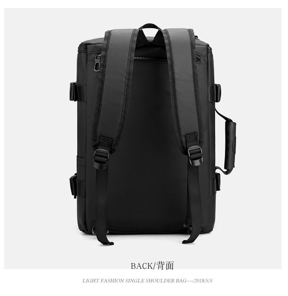 Multifunctional business Travel Backpack Large Capacity Nylon Waterproof Travel Bag Handbag Shoulder Bag Student Schoolbag