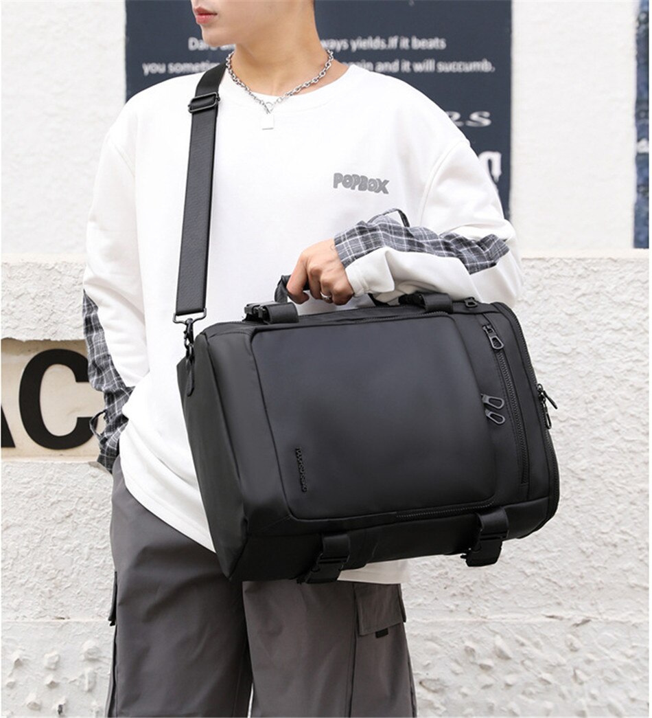 Multifunctional business Travel Backpack Large Capacity Nylon Waterproof Travel Bag Handbag Shoulder Bag Student Schoolbag