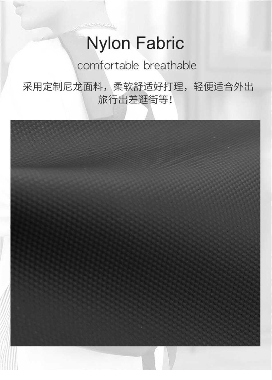 Multifunctional business Travel Backpack Large Capacity Nylon Waterproof Travel Bag Handbag Shoulder Bag Student Schoolbag