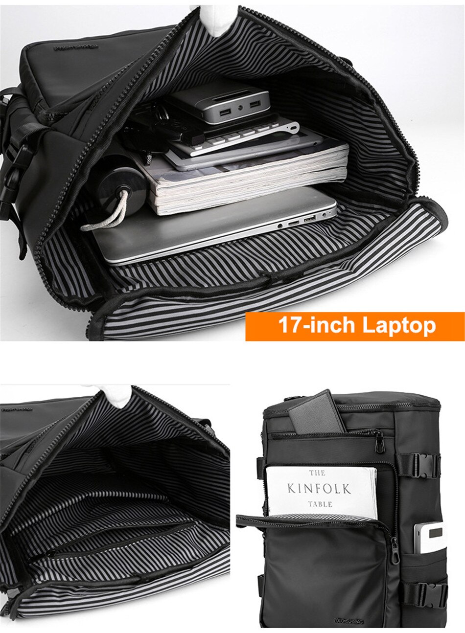 Multifunctional business Travel Backpack Large Capacity Nylon Waterproof Travel Bag Handbag Shoulder Bag Student Schoolbag