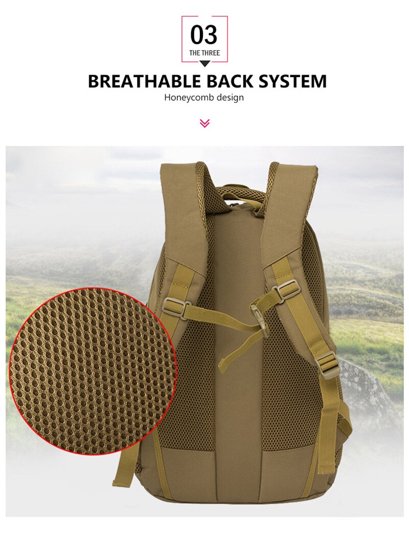 Men Military Rucksacks Oxford Waterproof Tactical Backpack Camouflage Outdoor Sports Hiking Camping Hunting Travel Trekking Bags