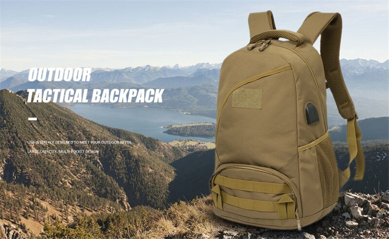 Men Military Rucksacks Oxford Waterproof Tactical Backpack Camouflage Outdoor Sports Hiking Camping Hunting Travel Trekking Bags