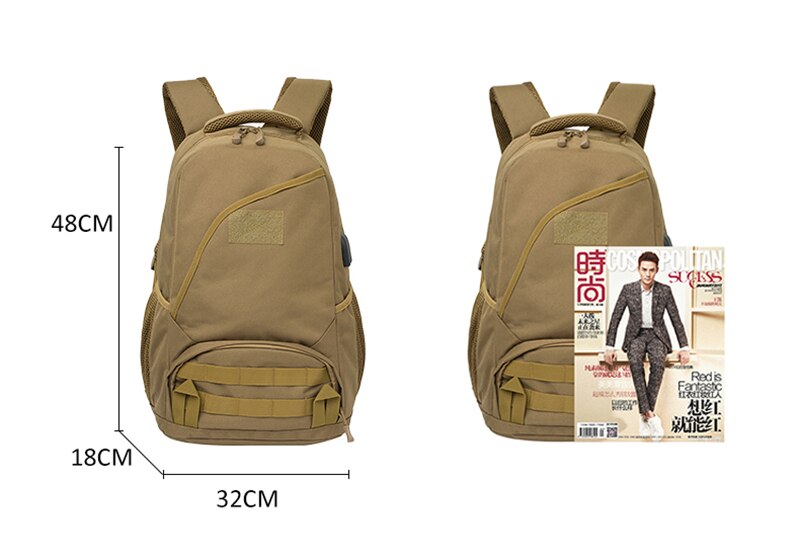 Men Military Rucksacks Oxford Waterproof Tactical Backpack Camouflage Outdoor Sports Hiking Camping Hunting Travel Trekking Bags