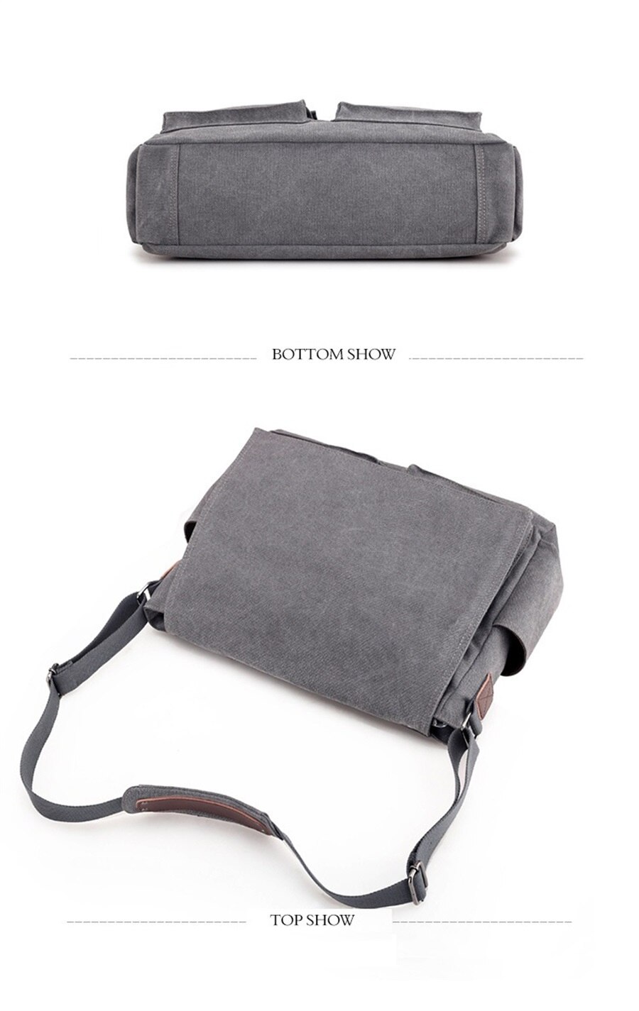 New Canvas Bag Mens Solid Color Wear Resistant Laptop Bag Multifunction Large Capacity Single Shoulder Crossbody Travel Backpack