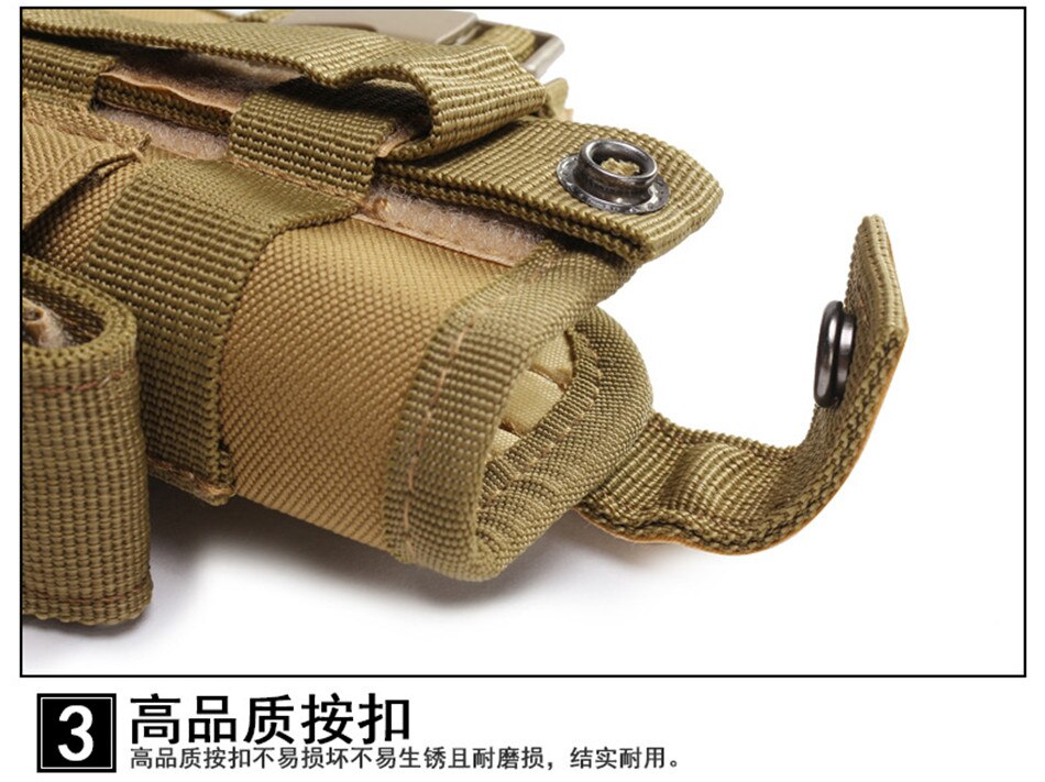 Tactical Gun Holster Army Multi-function Leg Hanger Tied Leg Pistol Protective Handgun Camouflage Holster Hunting Gear Outdoor