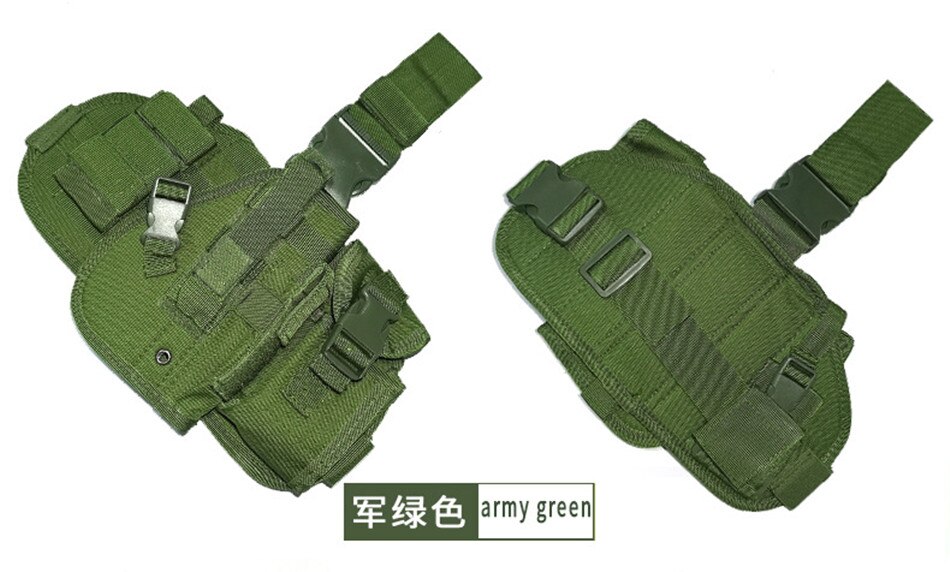 Tactical Gun Holster Army Multi-function Leg Hanger Tied Leg Pistol Protective Handgun Camouflage Holster Hunting Gear Outdoor