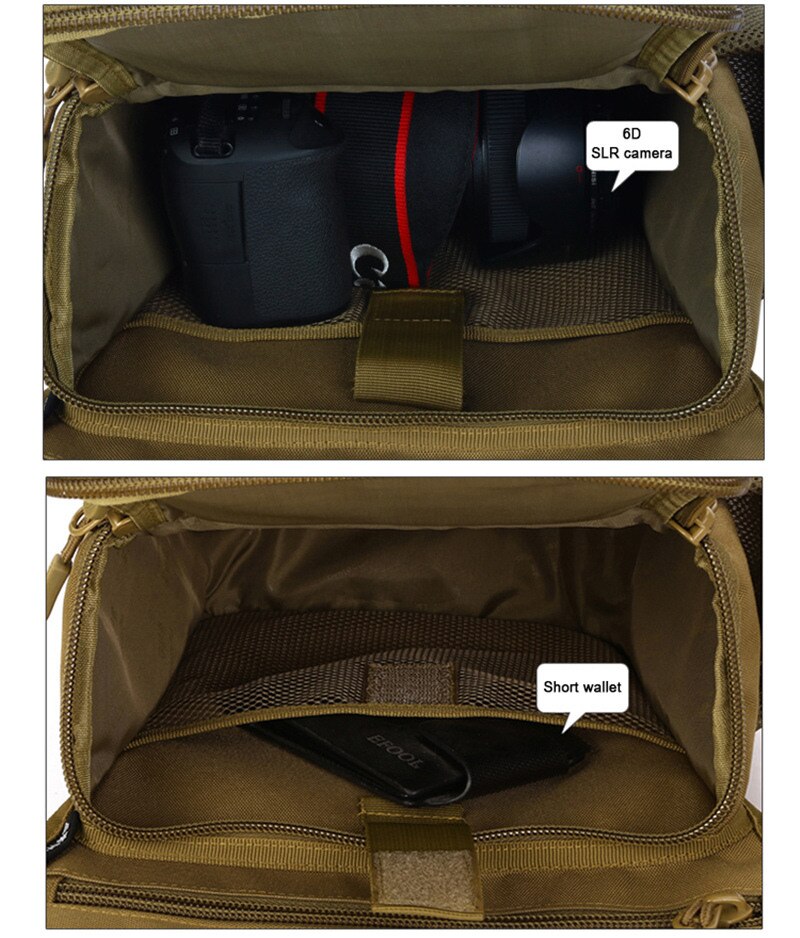 Military Men Shoulder Bag Travel DSLR Camera Crossbody Bag Fashion Nylon Waterproof Hiking Sports Messenger Bags Male Cross Body