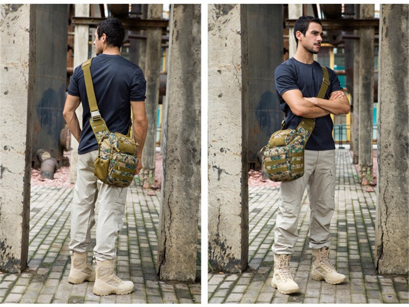 Military Men Shoulder Bag Travel DSLR Camera Crossbody Bag Fashion Nylon Waterproof Hiking Sports Messenger Bags Male Cross Body