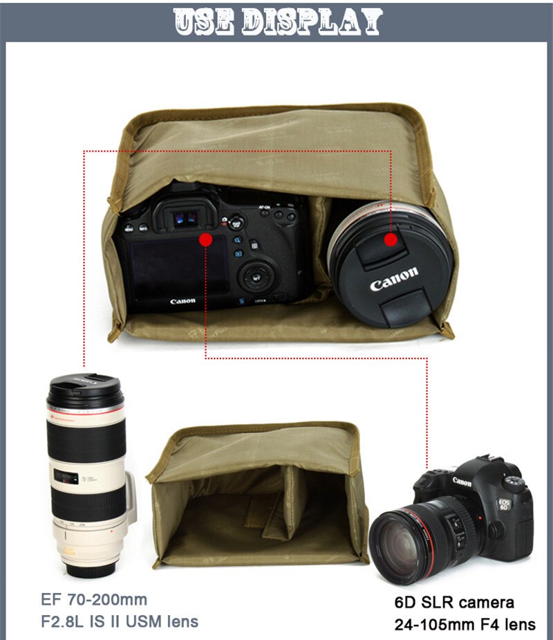 Military Men Shoulder Bag Travel DSLR Camera Crossbody Bag Fashion Nylon Waterproof Hiking Sports Messenger Bags Male Cross Body